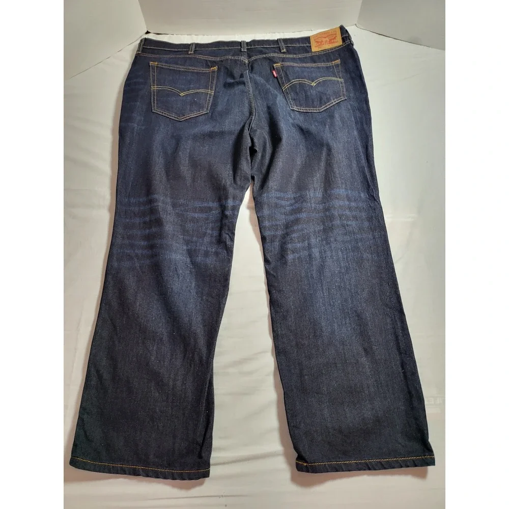 Levis 541 Athletic Taper Jeans Mens 48x29 Dark Blue Denim Cotton Stretch Classic
